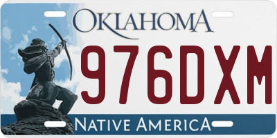 OK license plate 976DXM
