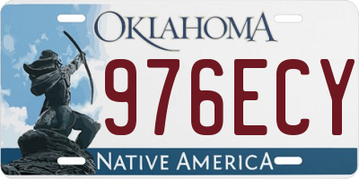 OK license plate 976ECY