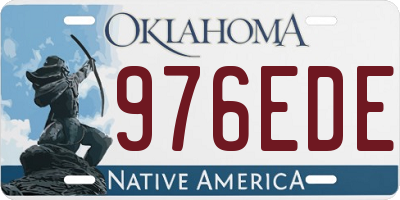 OK license plate 976EDE