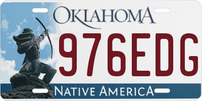 OK license plate 976EDG