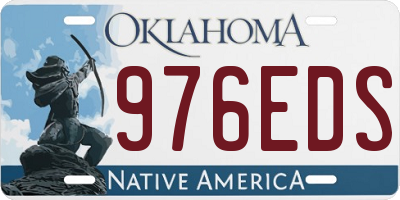 OK license plate 976EDS