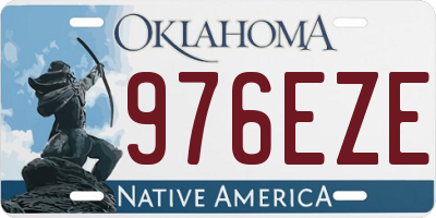 OK license plate 976EZE