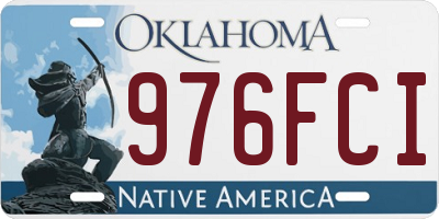 OK license plate 976FCI