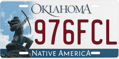 OK license plate 976FCL