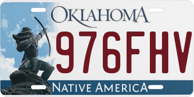 OK license plate 976FHV