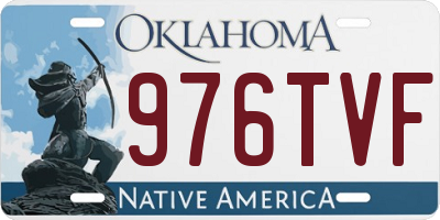 OK license plate 976TVF