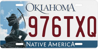 OK license plate 976TXQ