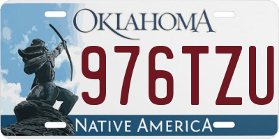 OK license plate 976TZU