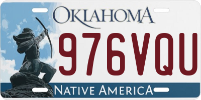 OK license plate 976VQU