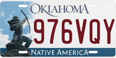 OK license plate 976VQY