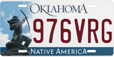 OK license plate 976VRG