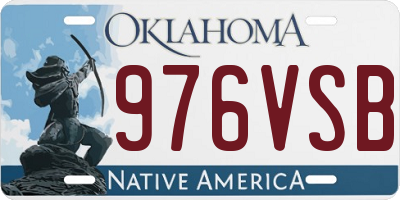 OK license plate 976VSB