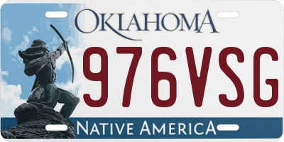 OK license plate 976VSG