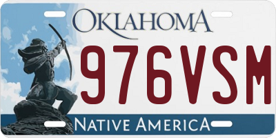 OK license plate 976VSM