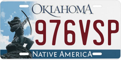 OK license plate 976VSP