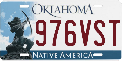 OK license plate 976VST