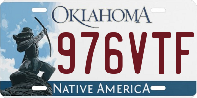 OK license plate 976VTF