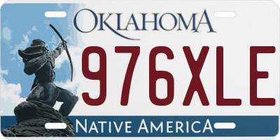OK license plate 976XLE