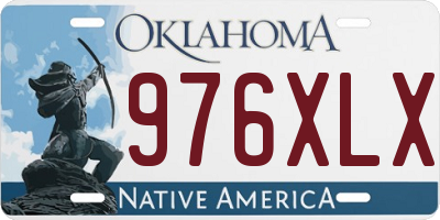 OK license plate 976XLX