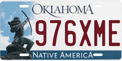 OK license plate 976XME