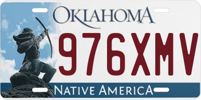 OK license plate 976XMV
