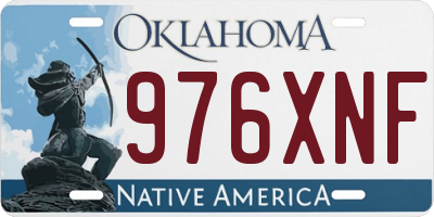 OK license plate 976XNF