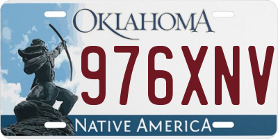 OK license plate 976XNV