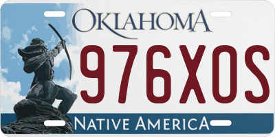 OK license plate 976XOS