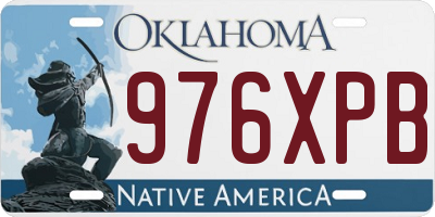 OK license plate 976XPB