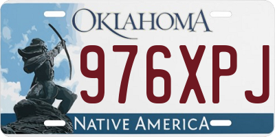 OK license plate 976XPJ