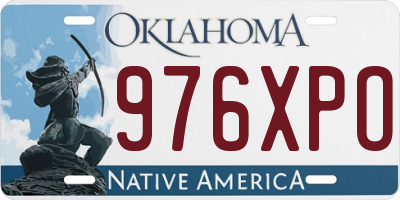 OK license plate 976XPO