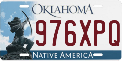 OK license plate 976XPQ