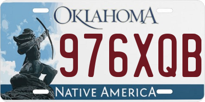 OK license plate 976XQB