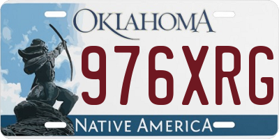 OK license plate 976XRG