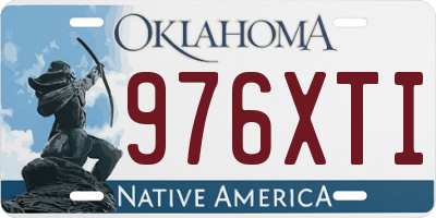 OK license plate 976XTI