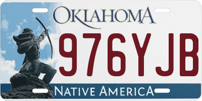 OK license plate 976YJB