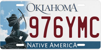 OK license plate 976YMC