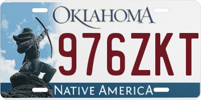 OK license plate 976ZKT