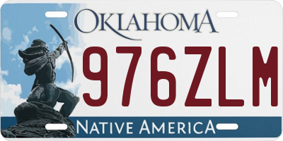 OK license plate 976ZLM