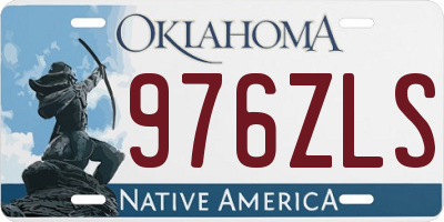 OK license plate 976ZLS