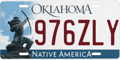 OK license plate 976ZLY
