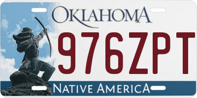 OK license plate 976ZPT