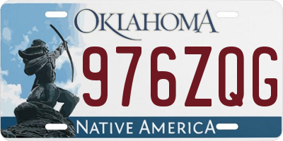 OK license plate 976ZQG