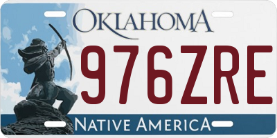OK license plate 976ZRE