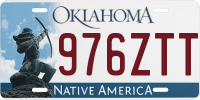 OK license plate 976ZTT