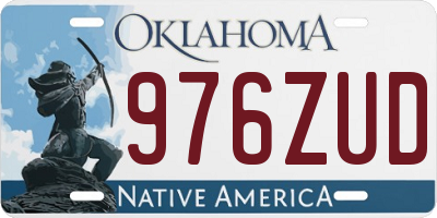 OK license plate 976ZUD