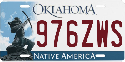 OK license plate 976ZWS