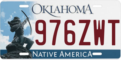 OK license plate 976ZWT