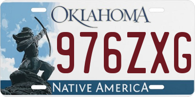 OK license plate 976ZXG