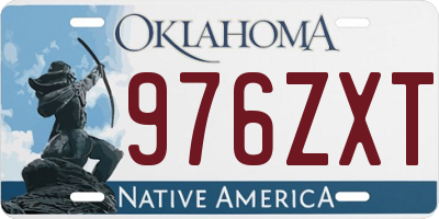 OK license plate 976ZXT